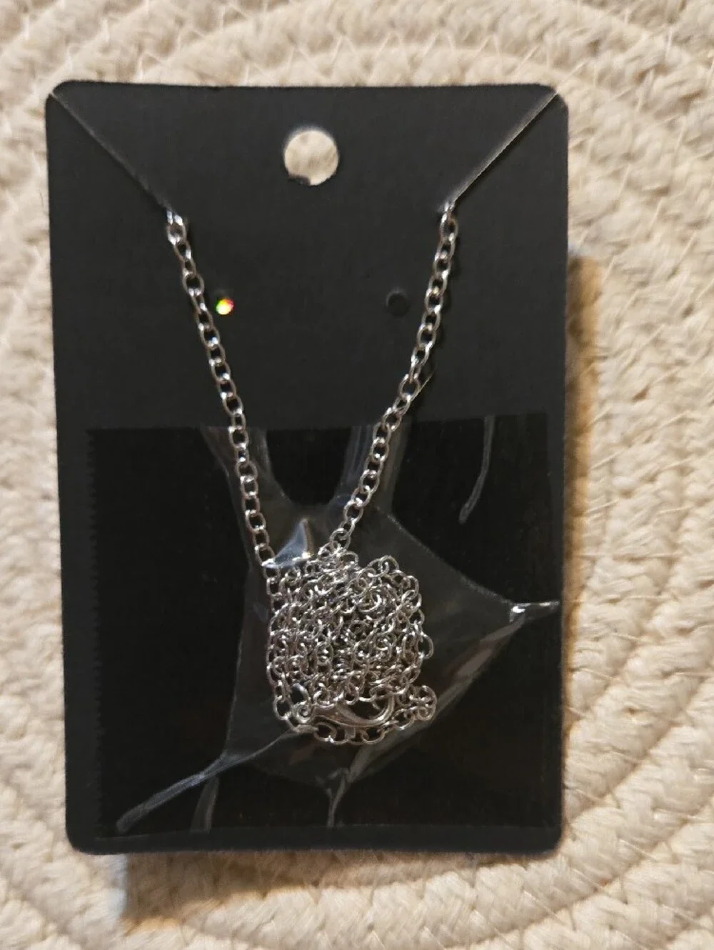 Silver Floral Wrap Green Crystal Pendant Necklace by